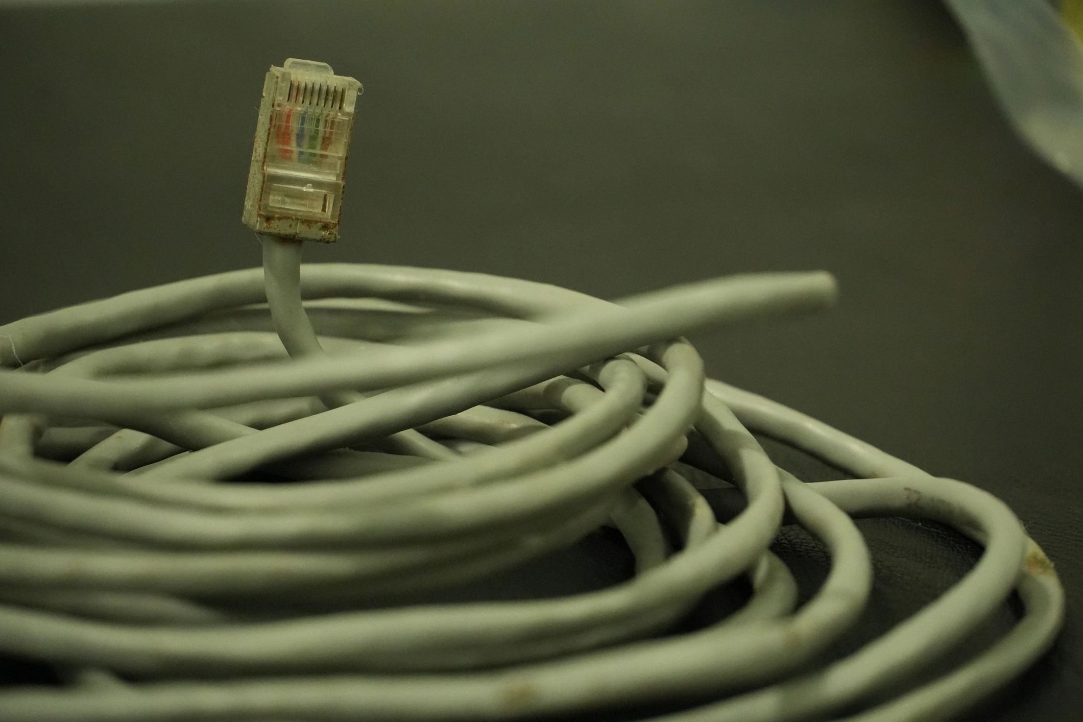 Ethernet cable representing networking and structured cabling services